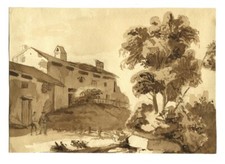 Paysage italien animé d'occasion  Anet