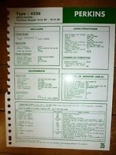 4236 fiche technique d'occasion  France
