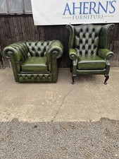 Vintage green leather for sale  BOSTON