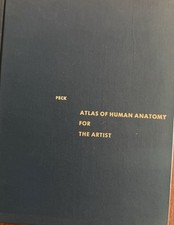 1951 Atlas of Human Anatomy for the Artist by S. R. Peck 17th Printing 1976, usado comprar usado  Enviando para Brazil