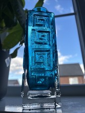 whitefriars blue vase for sale  NORMANTON
