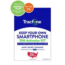 Usado, Tracfone SIM pré-pago + 1 ano plano 3GB dados, 1200 min, 1200 Txt comprar usado  Enviando para Brazil