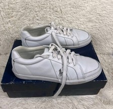 Tênis Polo Ralph Lauren Hugh-SK-VLC Moda Branco Masculino 11 D Couro Ação comprar usado  Enviando para Brazil