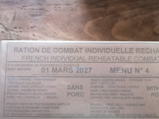 Rations combat survie d'occasion  Lembeye