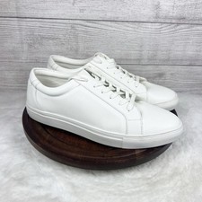 Tênis Nordstrom Rack Masculino Palmilhas de Couro Ortolito Branco Sapatos Confortáveis 11M, usado comprar usado  Enviando para Brazil