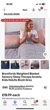 Brentfords weighted blanket for sale  FAREHAM