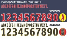 Conjunto de nome e número para futebol americano Paris Saint-Germain League 1 2018/2019 comprar usado  Enviando para Brazil