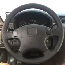 Guarnição de volante de couro preto faça você mesmo para Honda CRV CR-V Civic Odyssey Acura CL comprar usado  Enviando para Brazil