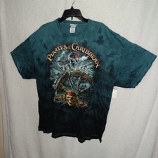 Usado, Camiseta Vintage Walt Disney World Piratas do Caribe Masculina 2XL Tie Dye DT comprar usado  Enviando para Brazil