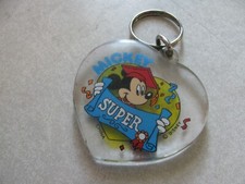 Chaveiro Mickey Mouse Super Mickey plástico em forma de coração usado muito bom., usado comprar usado  Enviando para Brazil
