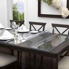 Tapete de mesa transparente 1,5 mm plástico toalha de mesa transparente protetor de almofada de mesa comprar usado  Enviando para Brazil