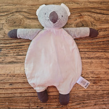 Edredom de pelúcia Bub Koala linho cinza brinquedo confortável bebê dormir segurança comprar usado  Enviando para Brazil