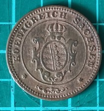 Königreich sachsen pfennig gebraucht kaufen  Hamburg
