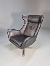 Black leather swivel for sale  STOWMARKET