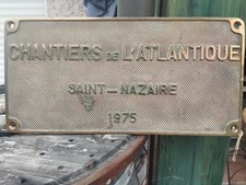 Plaque laiton chantiers d'occasion  Vénissieux
