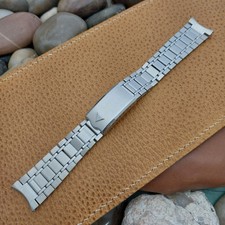 Usado, Pulseira de relógio clássica vintage 19 mm JB Champion aço inoxidável link sólido não usada comprar usado Usado, Pulseira de relógio clássica vintage 19 mm JB Champion aço inoxidável link sólido não usada comprar usado  Enviando para Brazil