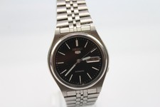 Mens seiko black for sale  LEEDS