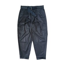Emporio Armani SS 2017 Archive Men's Black Belted Wideleg Trousers Sz 46 S comprar usado  Enviando para Brazil