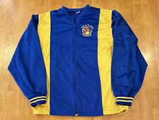 Usado, Jaqueta de pista vintage World Ju Jitsu Federation azul karatê amarela tamanho GG comprar usado  Enviando para Brazil