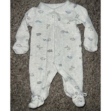 Pijama Carter's 1 peça animal algodão PJs Footie Sleeper bebê menino cinza recém-nascido comprar usado  Enviando para Brazil