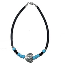 Bracciale turchese caucciù usato  Portici