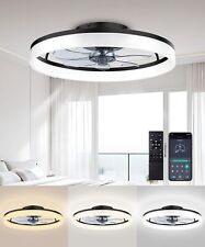 Ventiladores de teto com luzes e controle remoto, 20" lustre ventilador de teto montagem embutida, 3... comprar usado  Enviando para Brazil