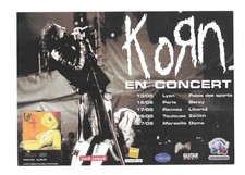 Flyer korn concert d'occasion  Expédié en Belgium