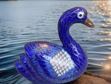 C1970 cloisonne swan for sale  HULL