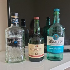Whisky bottles empty for sale  ASHBY-DE-LA-ZOUCH