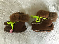 Chaussons cuir marron d'occasion  Saint-Pol-sur-Ternoise
