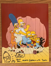 Matt groening signed for sale  CARLISLE