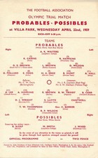 Olympic football 1960 for sale  LONDON