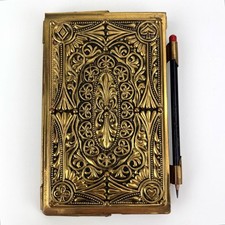 Suporte de nota Demley Signature ponte de bronze jogo registro manter com blocos de pontuação 1932, usado comprar usado  Enviando para Brazil