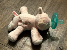 Chupeta HTF Wubbanub pelúcia raposa rosa com flores comprar usado  Enviando para Brazil