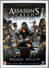 Pôster promocional Assassin's Creed Syndicate RARO PS4 PC XBOX ONE 42cm x 59cm, usado comprar usado  Enviando para Brazil