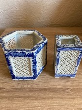 Vintage blue white for sale  DEESIDE
