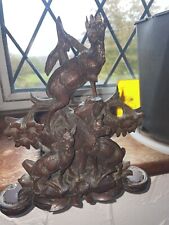 Vintage wooden bookend for sale  UK