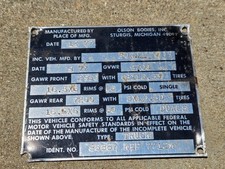 Ford truck plate for sale  Elgin