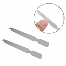 2 peças lixa de unha de aço inoxidável dupla face manicure pedicure ferramentas para cuidados com as unhas, usado comprar usado  Enviando para Brazil