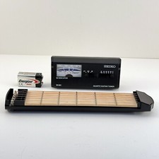Afinador de guitarra Seiko quartzo com bateria e ferramenta prática de guitarra – Ajuste fácil comprar usado  Enviando para Brazil