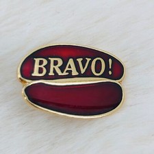 Avental esmalte Starbucks Bravo grão de café funcionário barista prêmio serviço broche comprar usado  Enviando para Brazil