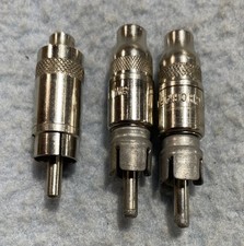 Usado, 2 Switchcraft 1 sem marca 3,5 mm conector mono fêmea para adaptador macho plugue RCA comprar usado  Enviando para Brazil