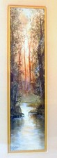 Pintura artística aquarela listada artista feminina PM COLYAR CALIFÓRNIA paisagem comprar usado  Enviando para Brazil