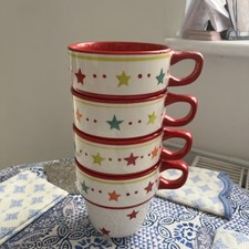 Stacking mugs set for sale  DUNBAR