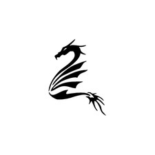 Tribal dragon adesivo usato  Italia