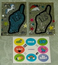 Usado, Vintage Anos 80 Glitter Fleer Adesivos Luva Unicórnio Pégaso Arco-íris Dumb Dabs comprar usado  Enviando para Brazil