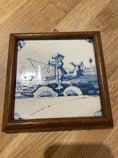 Ancien carreau faïence d'occasion  Marcq-en-Barœul