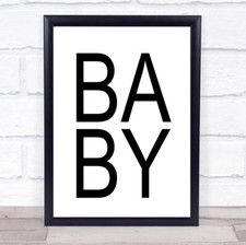 Baby quote wall for sale  UK