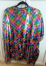 Rainbow sequin kimono for sale  WILLENHALL