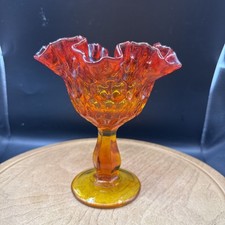 Vintage fenton amberina for sale  Clay